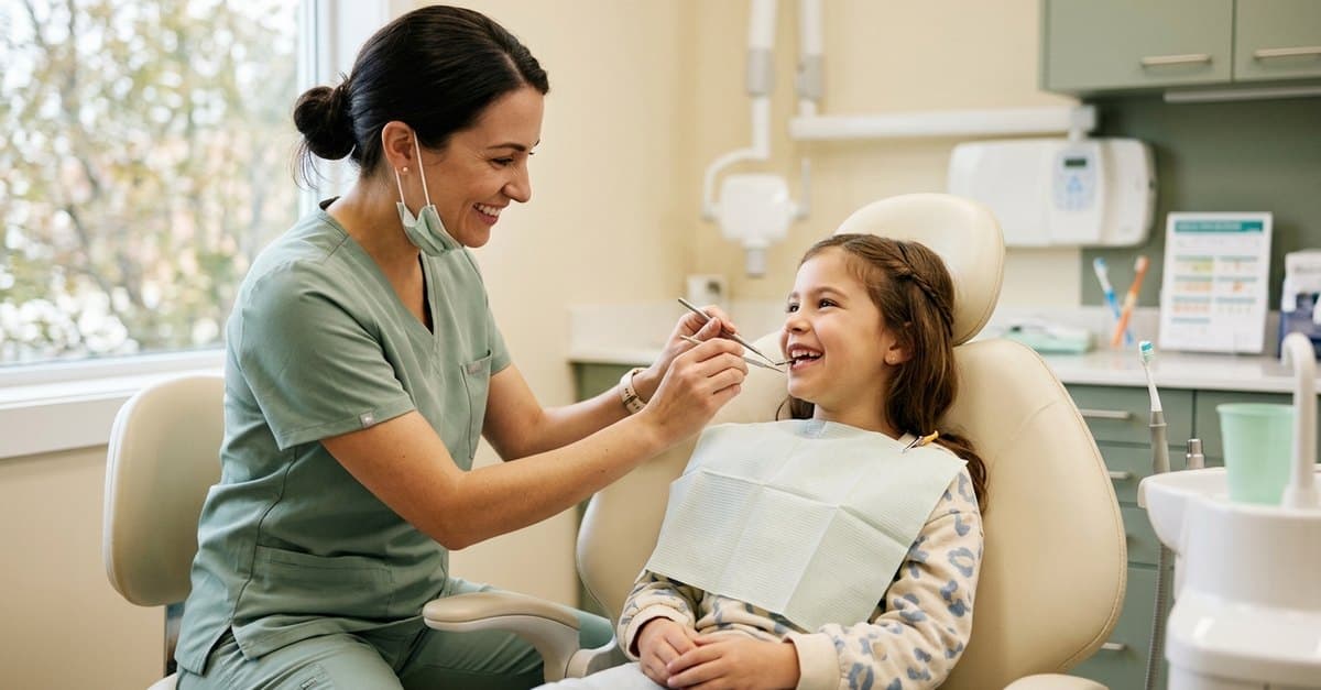 A patient checkup at Lotus Dental Group's Willow Glen office in San Jose 95125